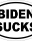 BIDEN SUCKS STICKER OVAL