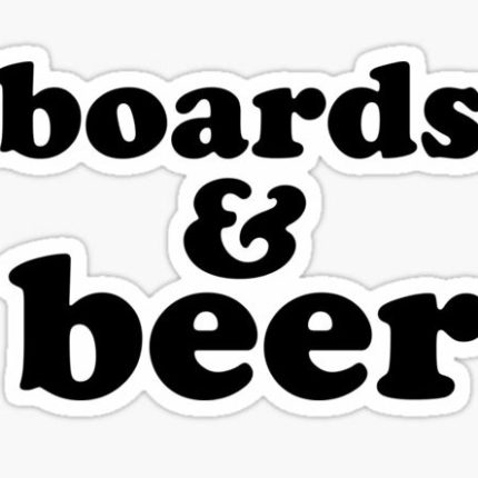 BOARDS AND BEER STICKER