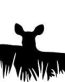 deer in grass decal