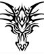 Dragon Die Cut  Animal Tribal Decals  07