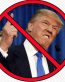 DUMP TRUMP ROUND POLITICAL STICKER