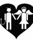 Evil Angel in Love Funny Decal Vinyl Car Sticker