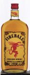 Fireball Whisky Bottle Shaped Sticker