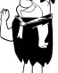 Fred Flintstone Wave Decal Sticker