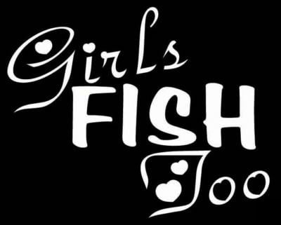 Reel Girls Fish Circle Vinyl Decal Sticker, Outdoor Girl, Fishing