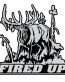 GRAY BLACK WHITE fired up sticker
