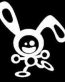 happy bunny logo sticker