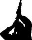 Hunter Shooting Up Decal