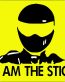 i am the stig funny color sticker