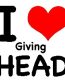 I Love Giving Head Sticker
