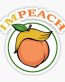 IMPEACH Trump Hair Peach Sticker