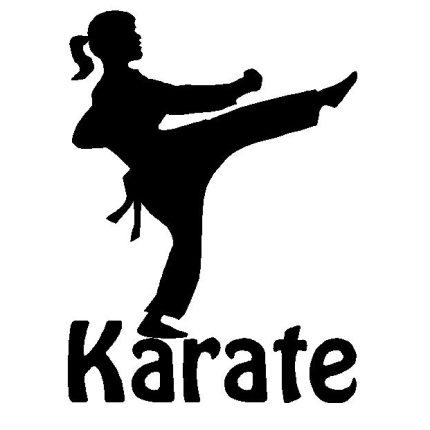 Karate Girl Decal