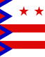 Maine Washington City Flag Decal