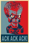 Mars Attacks Alien Car Sticker 7