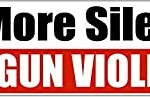 NO MORE SILENCE END GUN CONTROL BUMPER STICKER