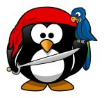 penquin pirate sticker