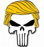 PUNISHER with TRUMP HAIR Sticker