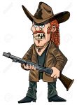 redneck-with-a-rifle-CARTOON STICKER