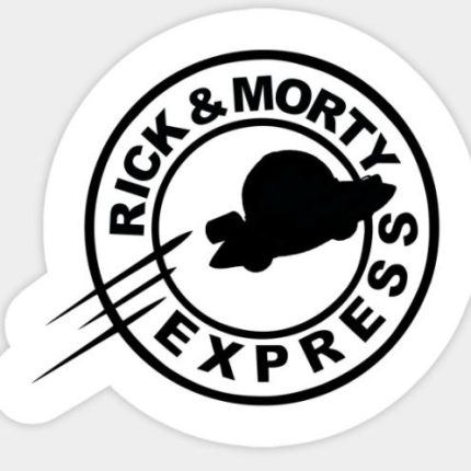 RICK AND MORTY EXPRESS STICKER