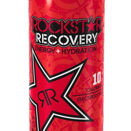 Rockstar RECOVERY FRUIT PUNCH energy drink can shaped sticker