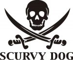 Scurvy Dog Vinyl Diecut Sticker