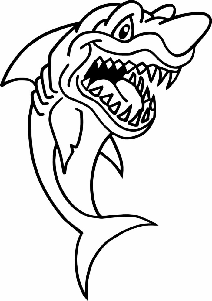 Sharky Vinyl Diecut Sticker