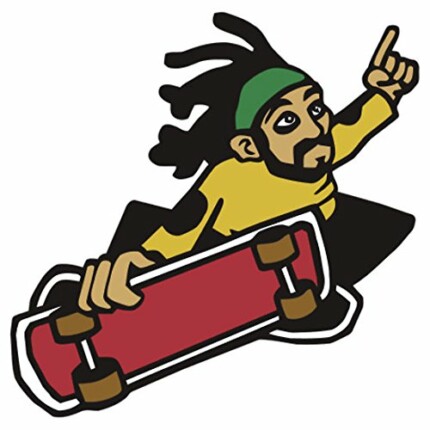 SKATER DREADLOCKS STICKER