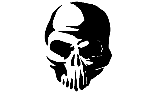 Skull Adhesive Decals 3