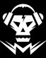 skull music diecut decal 2
