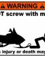 Snow Mobile Funny Warning Sticker 3