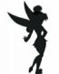 tink fairy silhouette sticker