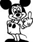 mickey mouse finger attitude