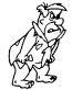 Fred Flinstone 1 decal