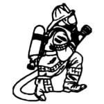 Firemen vinyl decal 829