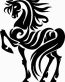 a vinyl horse car or wall decal 08