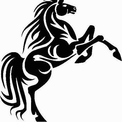 a vinyl horse car or wall decal 11
