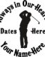 Always in Our Hearts Golfer Sticker