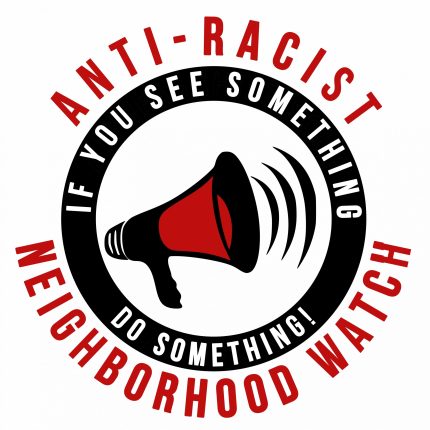 ANIT-RACIST DO SOMETHING round sticker