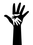 ANTI RACIST HAND DESIGN DIECUT DECAL