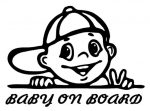 baby on board die cut decal 99