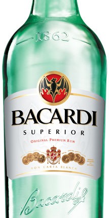 Bacardi Superior Bottle Decal