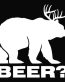 Bear plus Deer equals BEER Die Cut Vinyl Decal Sticker