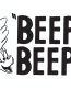 beep beep roadrunner die cut car decal