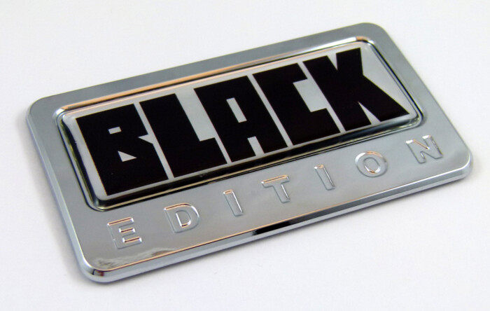 Black Edition 3D Chrome Auto Emblem - Pro Sport Stickers