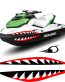 boating mouth and eyes sticker RIGHT