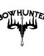 bow hunter deer vinyl die cut decal 2