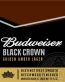 Budweiser Black Crown Amber Sticker
