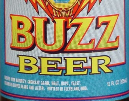 BUZZ BEER LAbel Sticker