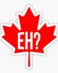 CANADIAN MAPLE LEAF STICKER