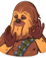 chewbacca wookiee star wars sticker 16